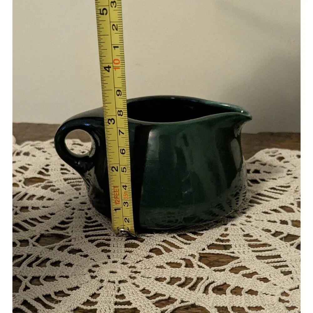 Vintage Russel Wright Iroquois Casual China Forest Green 3-Piece Set - Creamer,